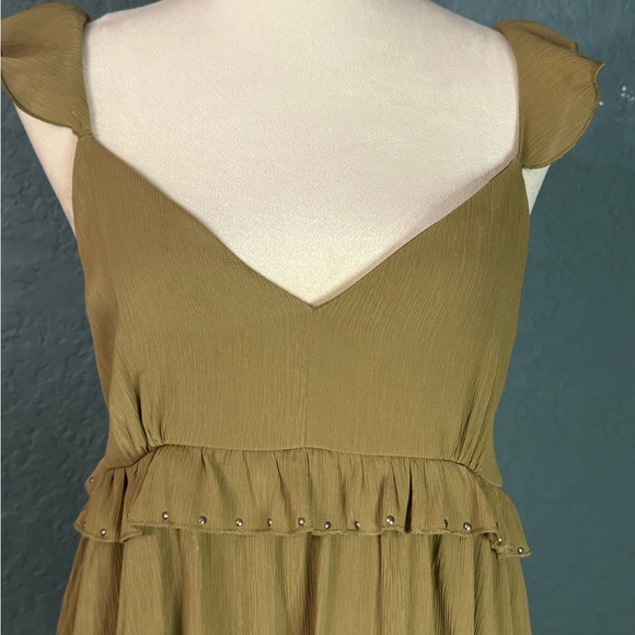 Zara Woman’s Summer dress Olive green Medium - Picture 3 of 9